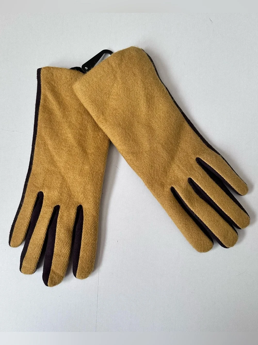 Look Cashmere Brown Yellow Gloves